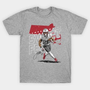 James White New England Player Map T-Shirt